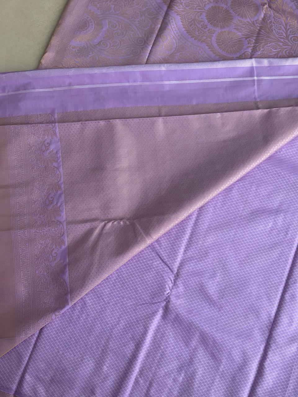 Kanchi Soft Silk Self ( Lavander)