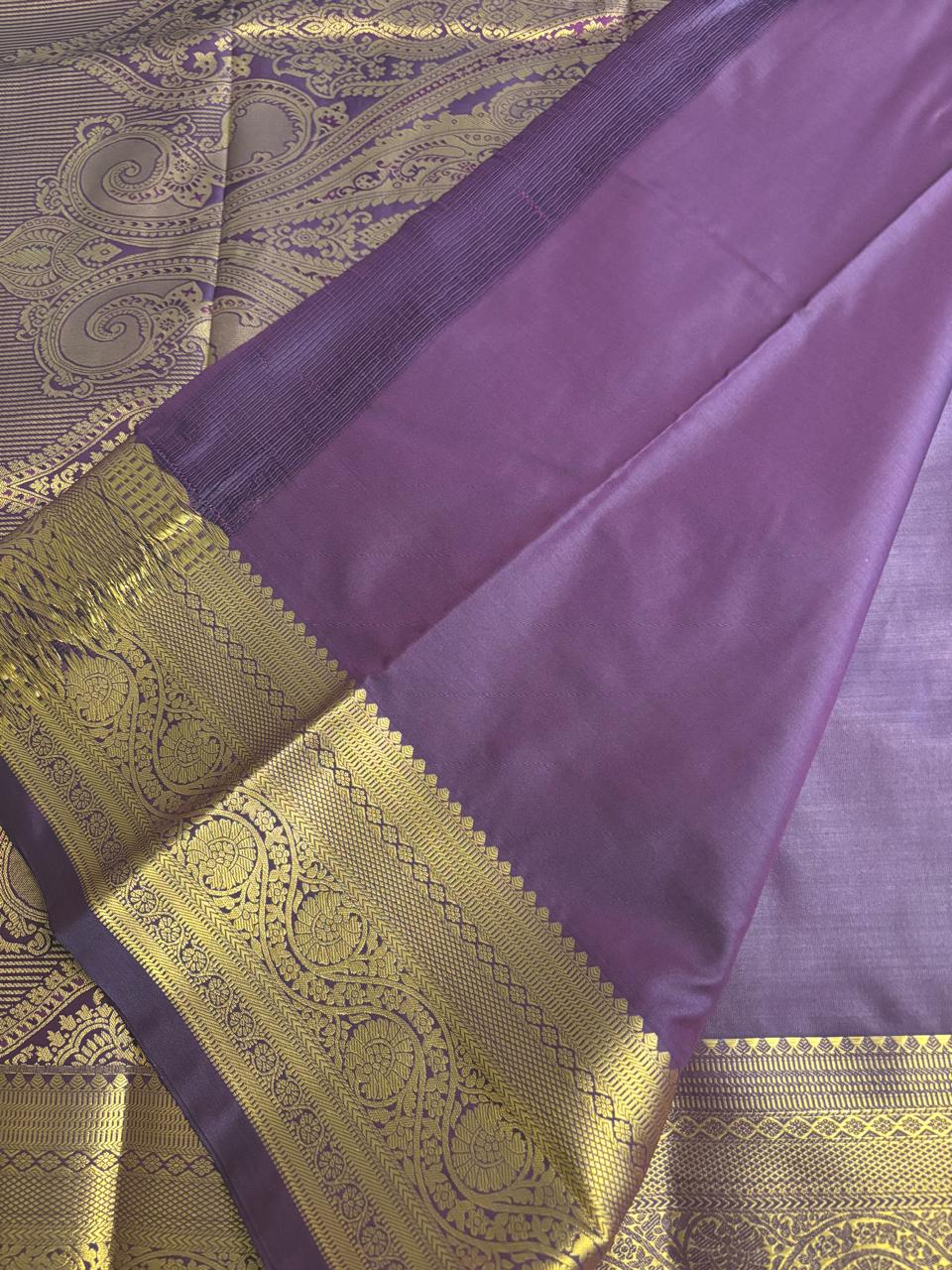 Kanchi Soft Silk Self ( Purple)