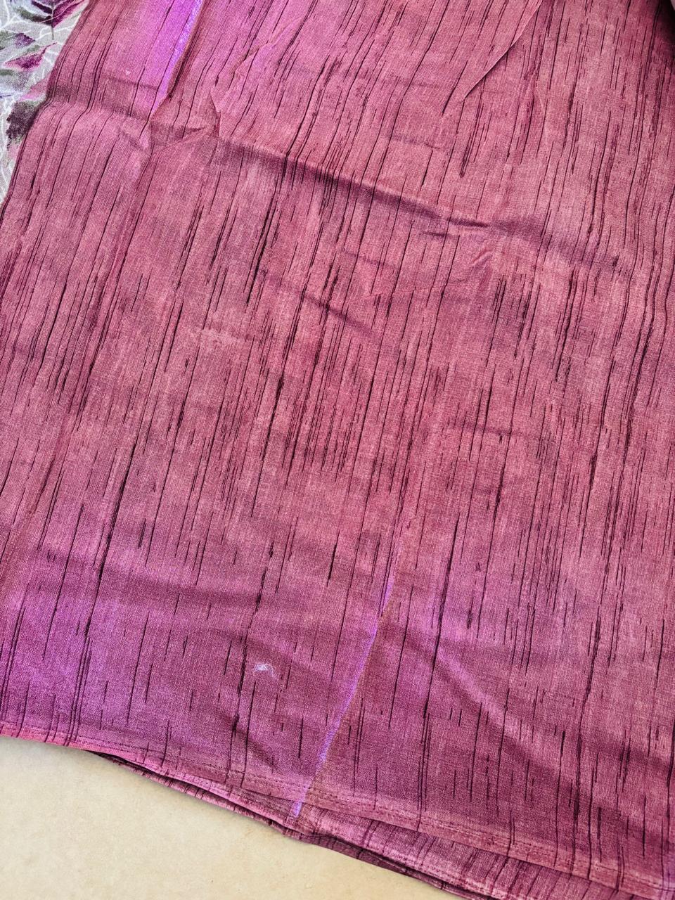 KHADI SILK DRY LEAF (ONION PINK )