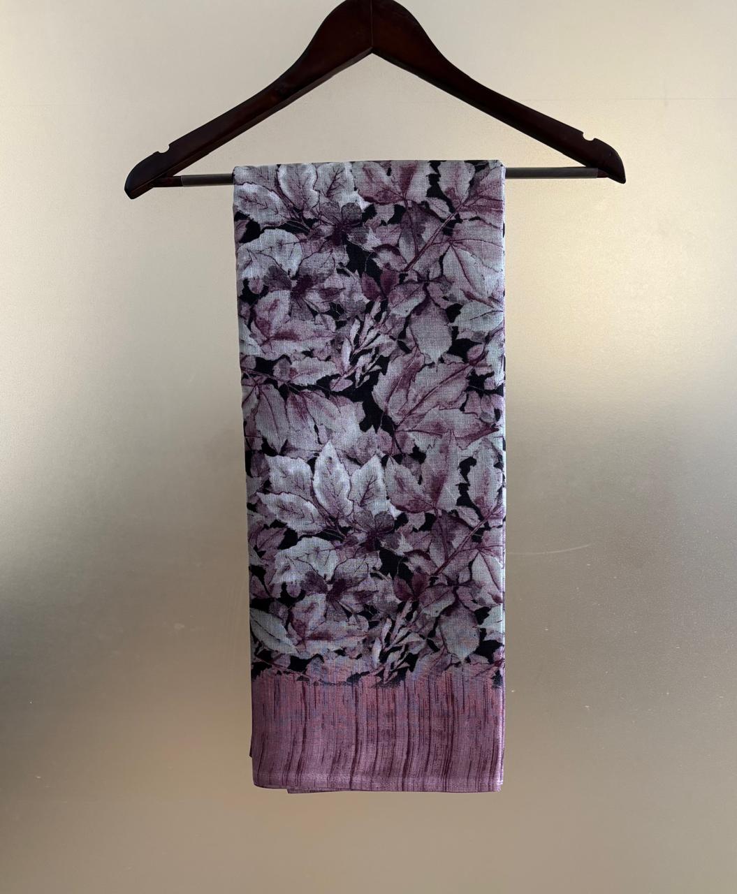 KHADI SILK LEAF ( ONION PINK)