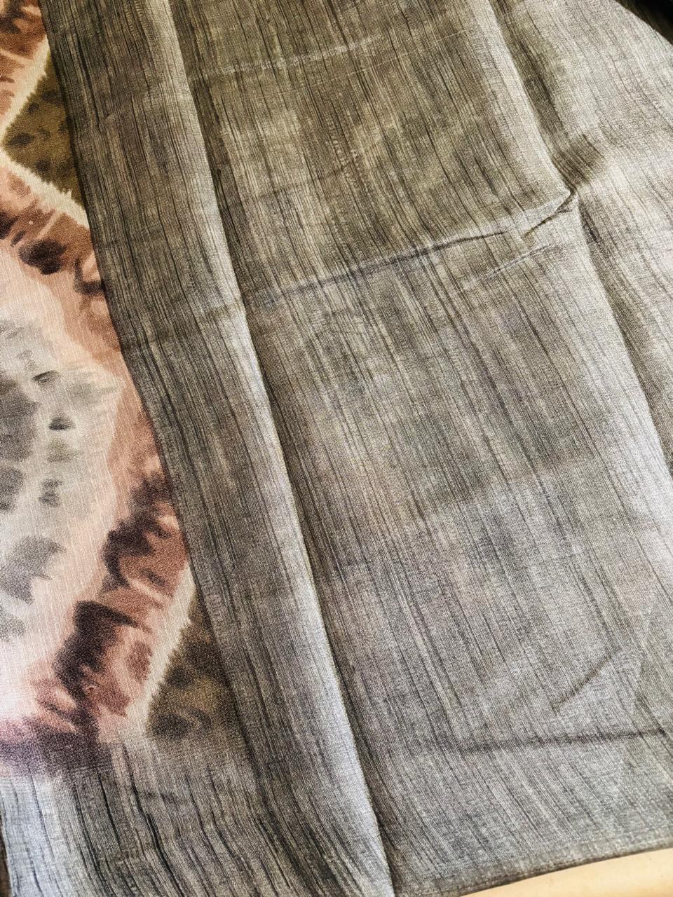 KHADI SILK SHIBORI ( GREEN )