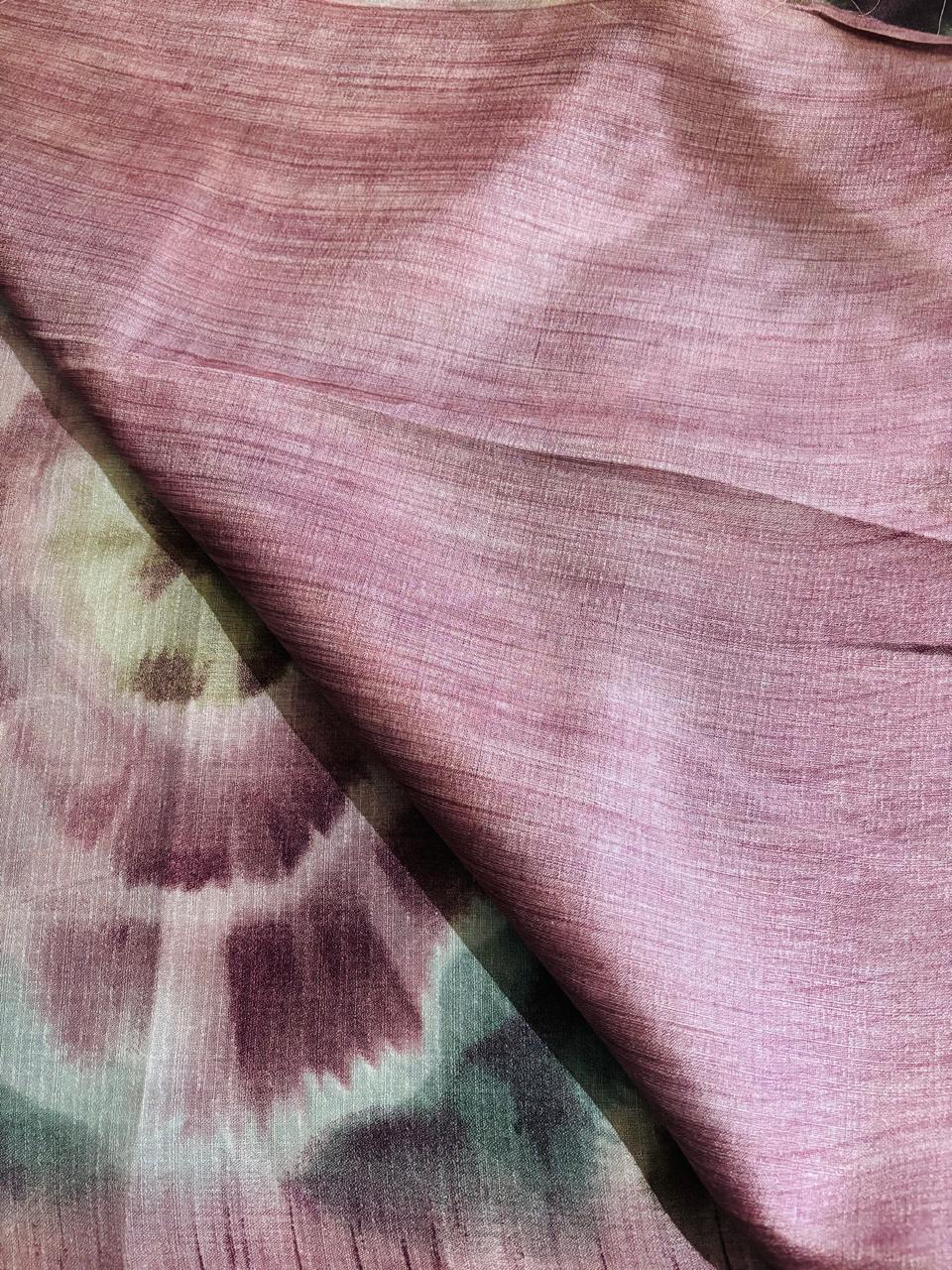 KHADI SILK SHIBORI ( ONION PINK )