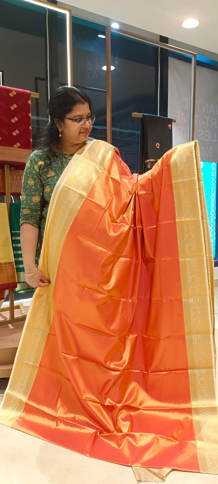 Tussar kanchi silk